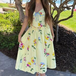 FP Movement by Free People Yellow Floral Dress